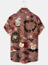 Men's Christmas Funny Graphic Short Sleeve Hawaiian Shirt
